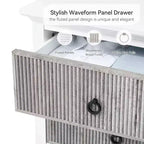 Whizmax Dresser for Bedroom with 5 Drawers, Wide Chest of Drawers, Long Wooden Dresser for Bedroom, Living Room, Hallway, Nursery