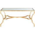 Alphonse Coffee Table - Gold/Glass - Safavieh