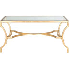 Alphonse Coffee Table - Gold/Glass - Safavieh