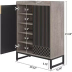 Lantine 5-tier Shoe Rack Organizer Cabinet