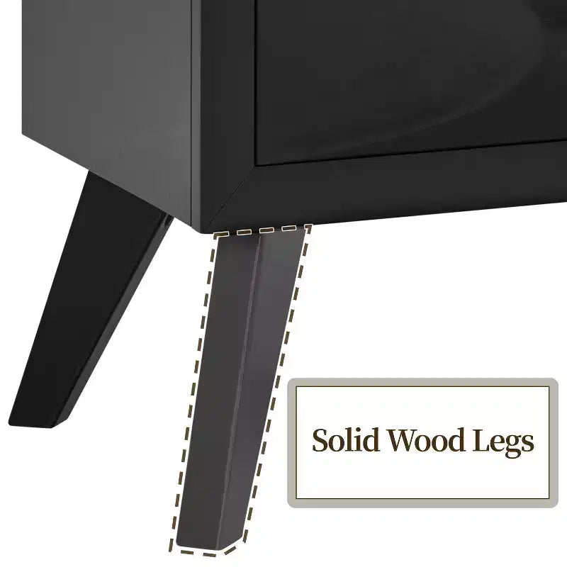 Yaheetech Modern Vintage 2-Drawer Nightstand End Table for Living Room