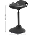 SONGMICS Standing Desk Chair, Adjustable Ergonomic Standing Stool,Swivel Sitting Balance Chair, Anti-Slip Bottom Pad