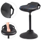 SONGMICS Standing Desk Chair, Adjustable Ergonomic Standing Stool,Swivel Sitting Balance Chair, Anti-Slip Bottom Pad