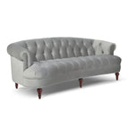 Divano Chesterfield trapuntato in velluto La Rosa 84 Mid-Century Modern