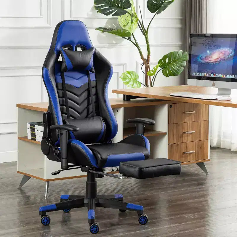 Sedia da gaming GameFitz con cuscino poggiatesta