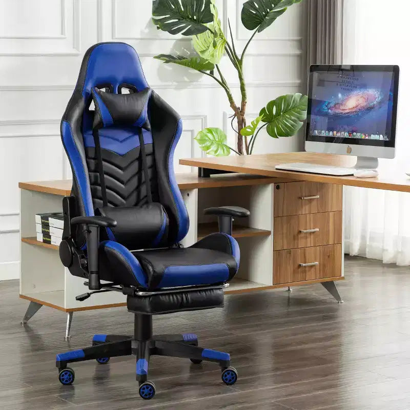 Sedia da gaming GameFitz con cuscino poggiatesta