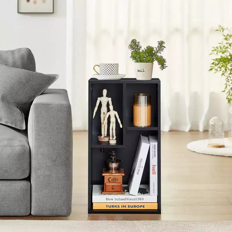 VECELO 3 Shelf Bookcase, Wood Bookshelf and Bookshelves