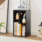 VECELO 3 Shelf Bookcase, Wood Bookshelf and Bookshelves