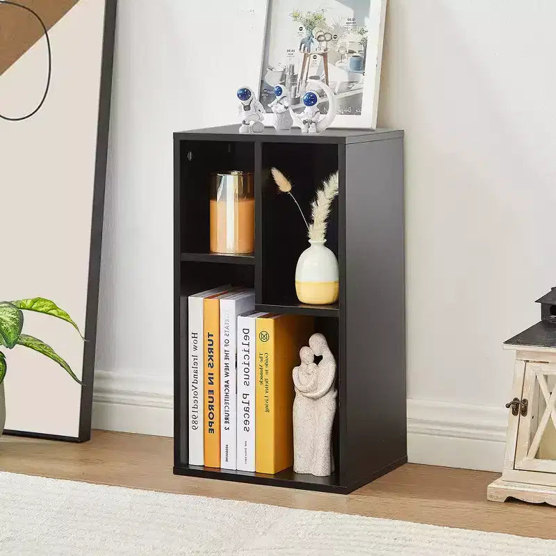 VECELO 3 Shelf Bookcase, Wood Bookshelf and Bookshelves