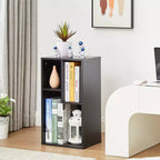 VECELO 3 Shelf Bookcase, Wood Bookshelf and Bookshelves