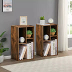 VECELO 3 Shelf Bookcase, Wood Bookshelf and Bookshelves