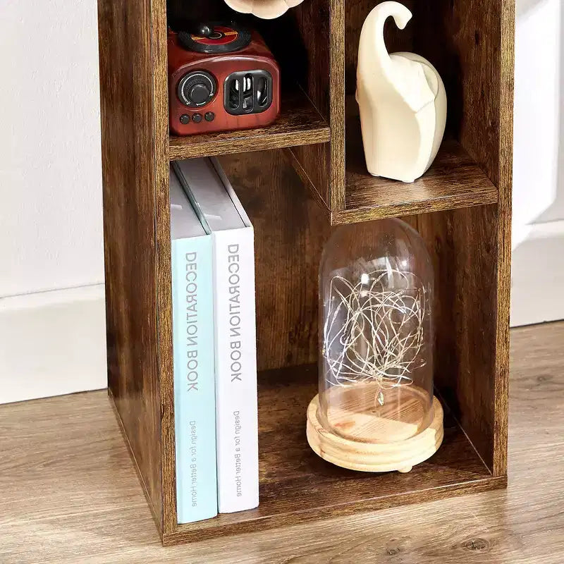 VECELO 3 Shelf Bookcase, Wood Bookshelf and Bookshelves