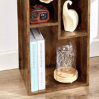 VECELO 3 Shelf Bookcase, Wood Bookshelf and Bookshelves