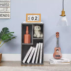 VECELO 3 Shelf Bookcase, Wood Bookshelf and Bookshelves