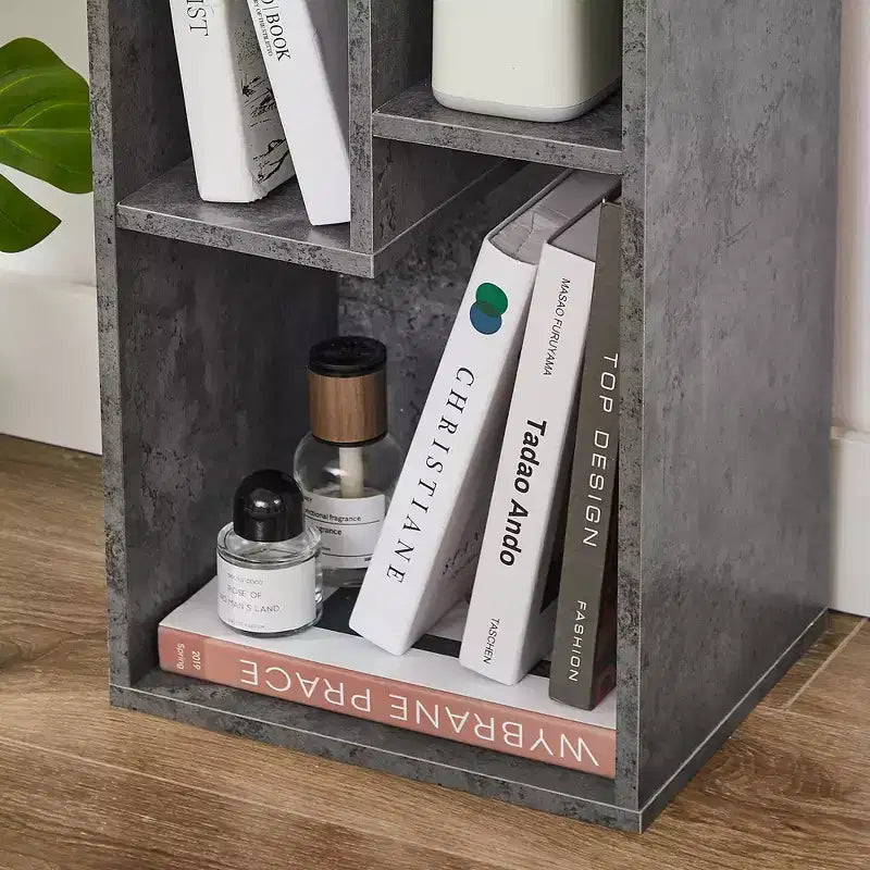 VECELO 3 Shelf Bookcase, Wood Bookshelf and Bookshelves