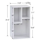 VECELO 3 Shelf Bookcase, Wood Bookshelf and Bookshelves