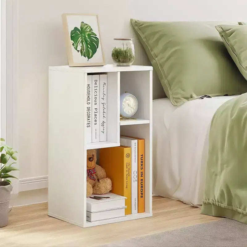 VECELO 3 Shelf Bookcase, Wood Bookshelf and Bookshelves