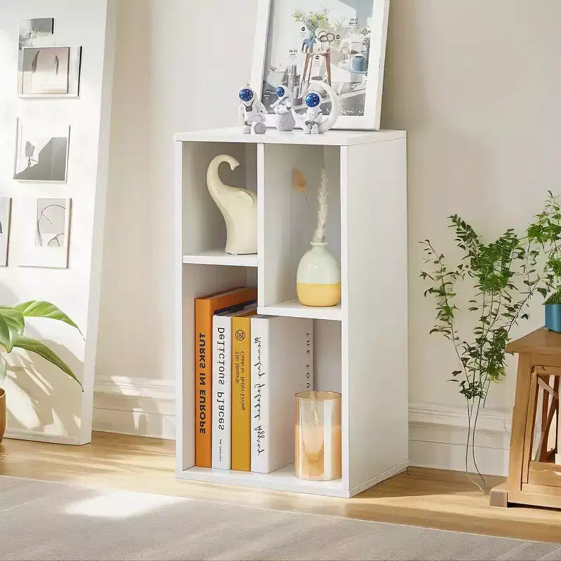 VECELO 3 Shelf Bookcase, Wood Bookshelf and Bookshelves