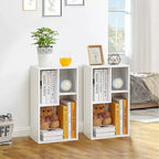 VECELO 3 Shelf Bookcase, Wood Bookshelf and Bookshelves