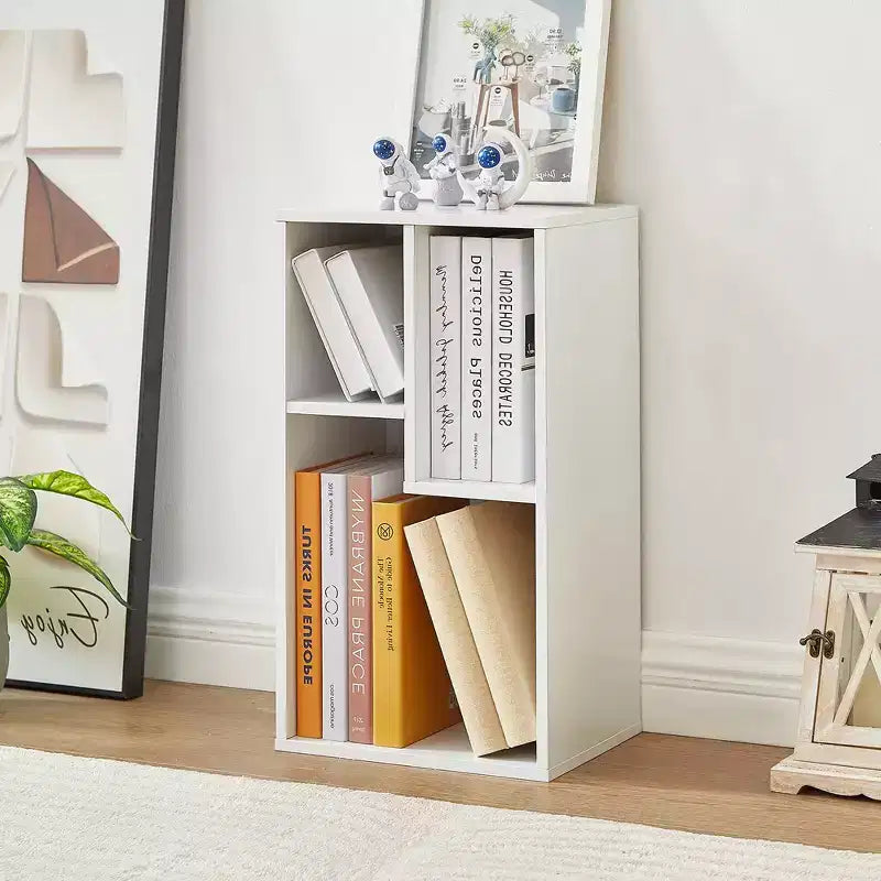 VECELO 3 Shelf Bookcase, Wood Bookshelf and Bookshelves