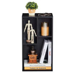 VECELO 3 Shelf Bookcase, Wood Bookshelf and Bookshelves