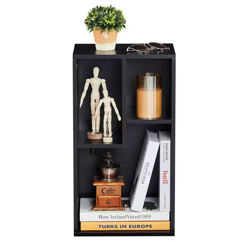 VECELO 3 Shelf Bookcase, Wood Bookshelf and Bookshelves
