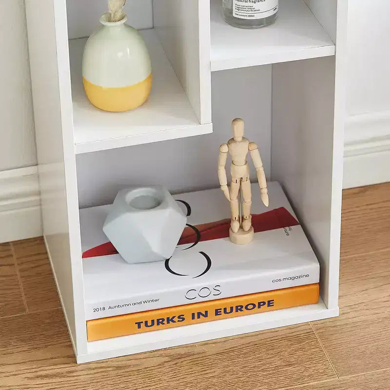 VECELO 3 Shelf Bookcase, Wood Bookshelf and Bookshelves