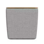 Storage Ottoman with Wood Top - HomePop