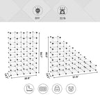 SONGMICS Shoe Rack - Space-Saving 28-Slot Plastic Shoe Storage Organizer Transparent