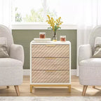 Lantine Wooden 3 Drawers Nightstand