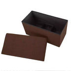 Hasting Home 30-Inch Folding Storage Ottoman with Removable Bin