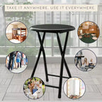 Hasting Home Backless 18-Inch Folding Stool with 225lb Capacity