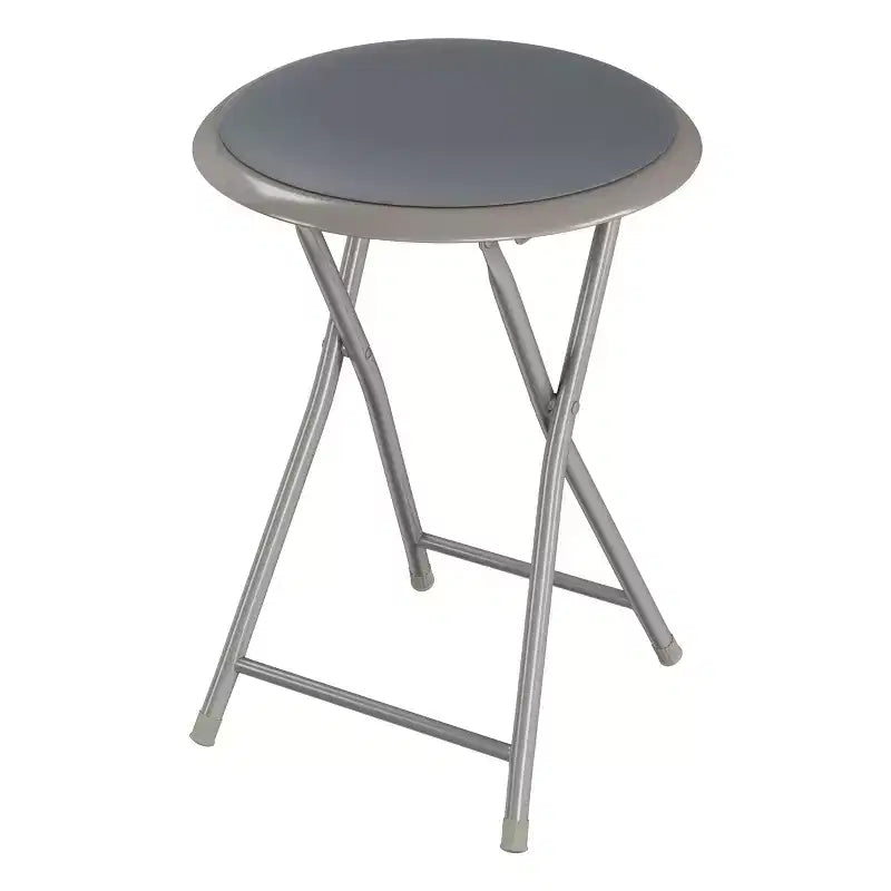 Hasting Home Backless 18-Inch Folding Stool with 225lb Capacity
