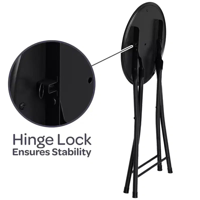 Hasting Home Backless 18-Inch Folding Stool with 225lb Capacity