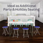 Hasting Home Backless 18-Inch Folding Stool with 225lb Capacity