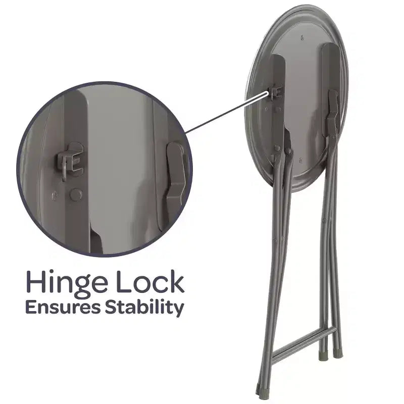 Hasting Home Backless 18-Inch Folding Stool with 225lb Capacity