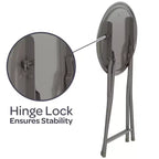 Hasting Home Backless 18-Inch Folding Stool with 225lb Capacity