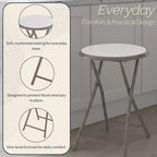 Hasting Home Backless 18-Inch Folding Stool with 225lb Capacity