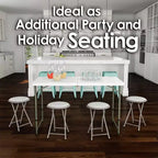 Hasting Home Backless 18-Inch Folding Stool with 225lb Capacity