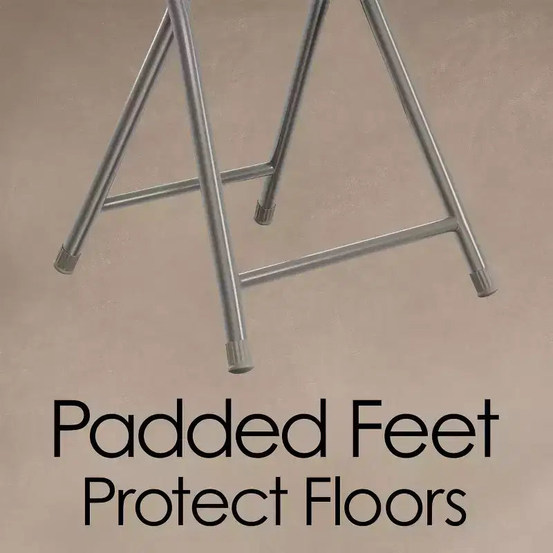 Hasting Home Backless 18-Inch Folding Stool with 225lb Capacity