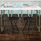 Hasting Home Backless 18-Inch Folding Stool with 225lb Capacity