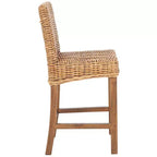 Tobie Rattan Counter Stool - BST6501 - Safavieh