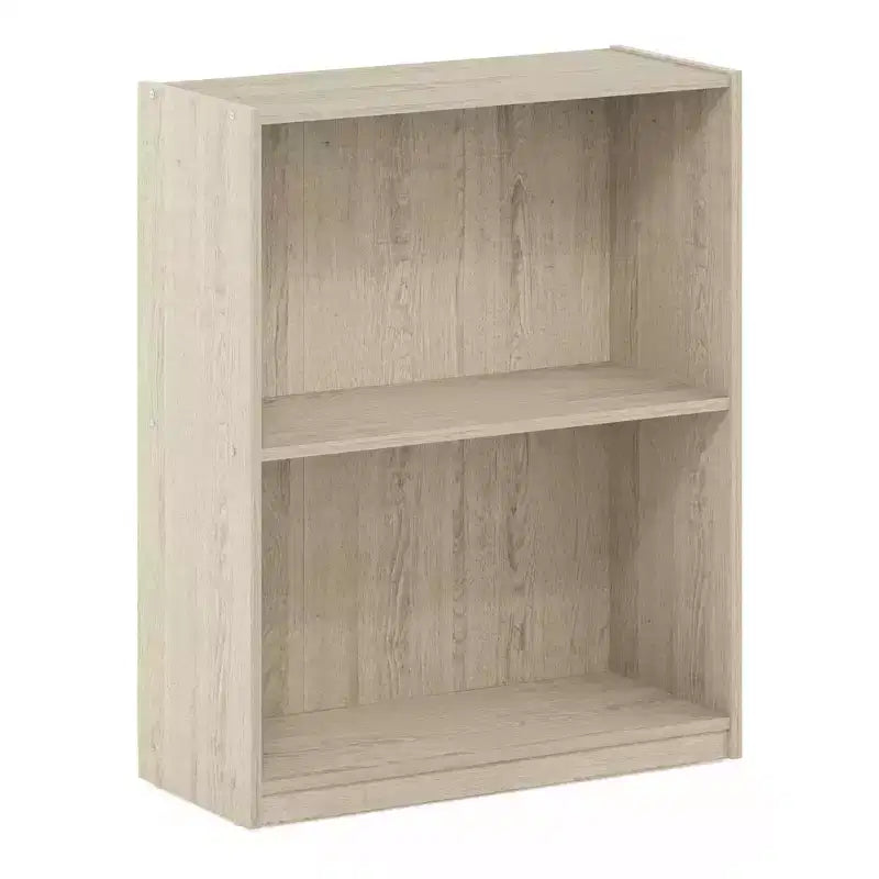 Furinno 2-Tier Open Bookshelf Bookcase Night Stand End Table Bed/Sofa Side Storage Display Cabinet,Metropolitan Pine
