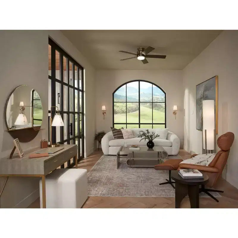Possini Euro Design Loft Round Vanity Wall Mirror with Gold Shelf Modern Beveled Glass Brown Wood Frame 31 1/2 Wide for Bathroom