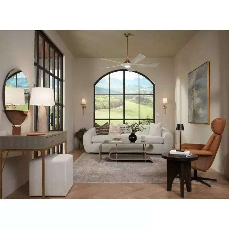 Possini Euro Design Loft Round Vanity Wall Mirror with Gold Shelf Modern Beveled Glass Brown Wood Frame 31 1/2 Wide for Bathroom