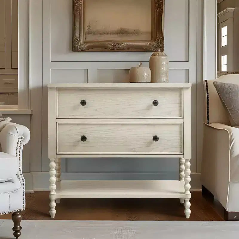 LIVN CO. Farmhouse 2-Drawer Console Table