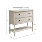 LIVN CO. Farmhouse 2-Drawer Console Table