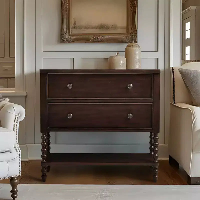 LIVN CO. Farmhouse 2-Drawer Console Table