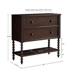 LIVN CO. Farmhouse 2-Drawer Console Table