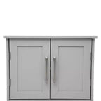 Flash Furniture Vega Wall Mounted Bathroom Medicine Cabinet Storage Organizer with Magnetic Closure Doors, Adjustable Shelf, and Lower Open Shelf